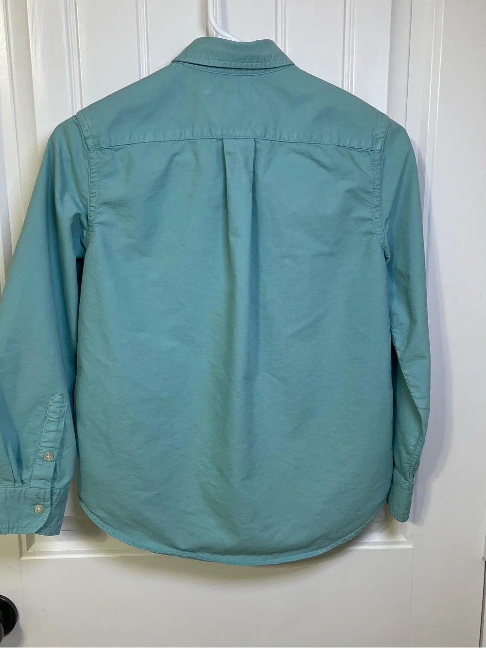 Ralph Lauren Boys Med. (10-12) Seafoam Green Long Sleeve Button Down Shirt Pony